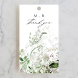 "Lush Greenery" - Wedding Favor Tags in Fresh Green by Phrosné Barwood - Front