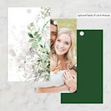 "Lush Greenery" - Wedding Favor Tags in Fresh Green by Phrosné Barwood - Back of Card Options