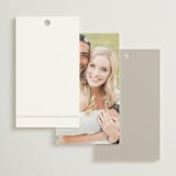 "Overlapping" - Wedding Favor Tags in Cotton by Amy Kross - Back of Card Options