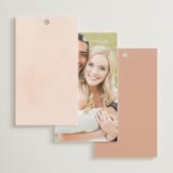 "Organic Florals" - Wedding Favor Tags in Blush by Susan Moyal - Back of Card Options