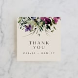 "Floral Love" - Wedding Favor Tags in Lilac by Lori Wemple - Front