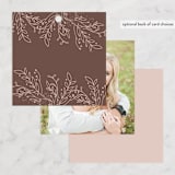 "Delicate monogram" - Wedding Favor Tags in Blush by Lucrecia Caporale - Back of Card Options