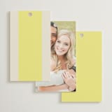 "Campania" - Wedding Favor Tags in Limone by Megan Davis - Back of Card Options