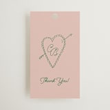 "Crazy Little Thing Called Love" - Wedding Favor Tags in Avocado by Helena Vitto - Front