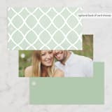 "Botanical Name Plate" - Wedding Favor Tags in Sage by Shiny Penny Studio - Back of Card Options