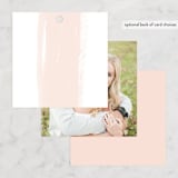 "Single Swath" - Wedding Favor Tags in Blush by Angela Marzuki - Back of Card Options