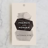"love is strong" - Wedding Favor Tags in Onyx by Aspacia Kusulas - Front