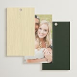 "Mountain View" - Wedding Favor Tags in Forest by Nam Bourassa - Back of Card Options