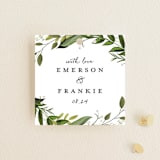 "Vines of Green" - Wedding Favor Tags in Fern by Susan Moyal - Front