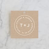 "Modern Stamp" - Wedding Favor Tags in Kraft by seulghi - Front
