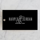 "Scripted Ampersand" - Wedding Favor Tags in Classic by Roxy Cervantes - Front