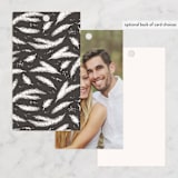 "Mountains" - Wedding Favor Tags in Ivory by Anastasia Makarova - Back of Card Options