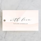 "Formal Watercolor" - Wedding Favor Tags in Bashful by Jennifer Postorino - Front