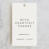 "Pattern Play" - Wedding Favor Tags in Pebble by Anelle Mostert - Front