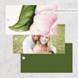"Botanic" - Wedding Favor Tags in Midnight by kelli hall - Back of Card Options