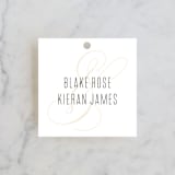 "Today & Always" - Wedding Favor Tags in Peach by Stacey Meacham - Front