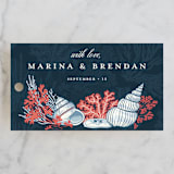 "Deep Blue" - Wedding Favor Tags in Deep Blue by Paper Sun Studio - Front