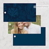 "Deep Blue" - Wedding Favor Tags in Deep Blue by Paper Sun Studio - Back of Card Options