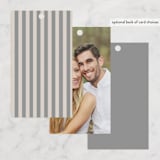 "Vintage Photo Frame" - Wedding Favor Tags in Puddle by Katharine Watson - Back of Card Options
