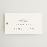 "A Thousand Years" - Wedding Favor Tags in Classic White by Design Lotus - Front