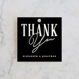 "Apeiron" - Wedding Favor Tags in Ebony by GeekInk Design - Front