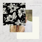 "Apeiron" - Wedding Favor Tags in Ebony by GeekInk Design - Back of Card Options