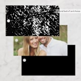"Edgy Charm" - Wedding Favor Tags in Ivory by Kimberly FitzSimons - Back of Card Options