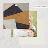 "Terrazzo Frame" - Wedding Favor Tags in Mustard by Amy Payne - Back of Card Options