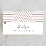 "Tara" - Wedding Favor Tags in Blush by Kampai Designs - Front