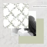 "Watercolor Wreath" - Wedding Favor Tags in Linen by Katrina Crouch - Back of Card Options