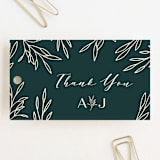 "Snippet" - Wedding Favor Tags in Pine by Sarah Brown - Front