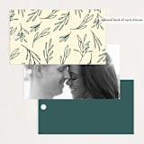 "Snippet" - Wedding Favor Tags in Pine by Sarah Brown - Back of Card Options
