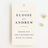 "a grand day" - Wedding Favor Tags in Vanilla by Lea Delaveris - Front