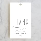 "Moderna" - Wedding Favor Tags in Cloud by Stacey Meacham - Front