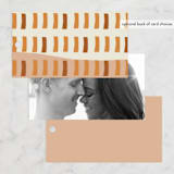 "Color Block" - Wedding Favor Tags in Peach by Morgan Kendall - Back of Card Options