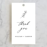 "Villa" - Wedding Favor Tags in Pearl by Chryssi Tsoupanarias - Front