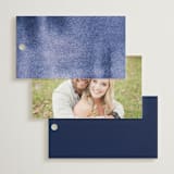 "watercolor azulejo" - Wedding Favor Tags in Azure by Anastasia Makarova - Back of Card Options