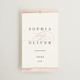 "First Love" - Wedding Favor Tags in Blush by Pixel and Hank - Front