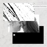 "Library Square" - Wedding Favor Tags in Charcoal by Meagan Christensen - Back of Card Options