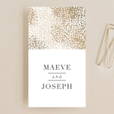 "Organic Dots" - Wedding Favor Tags in Champagne by lena barakat - Front