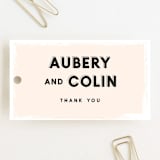 "bold blush" - Wedding Favor Tags in Blush by frances mathys - Front
