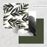 "Floral Square" - Wedding Favor Tags in Classic Red by Dane Great Designs - Back of Card Options