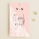 "thespian" - Wedding Favor Tags in Coral by silverscreen studio - Front
