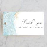 "My tenderness" - Wedding Favor Tags in Topaz by Helen Halik - Front