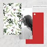 "Peonies Forever" - Wedding Favor Tags in Coral by Susan Moyal - Back of Card Options
