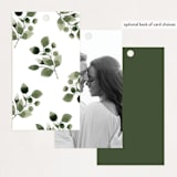 "green rush" - Wedding Favor Tags in Snow by Anupama - Back of Card Options