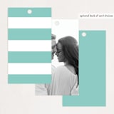 "Summer Palm" - Wedding Favor Tags in Leaf by Baumbirdy - Back of Card Options