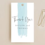 "So Delightful" - Wedding Favor Tags in Sky by Erika Firm - Front