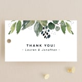 "Euca On A Whim" - Wedding Favor Tags in Navy by Palm Bridal - Front
