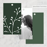 "A Dash of Delight" - Wedding Favor Tags in Pine Needle by Bramble Studio - Back of Card Options